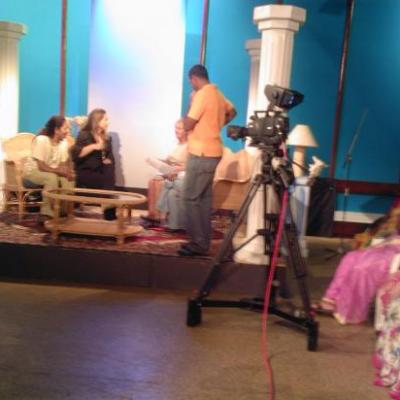 La Voyante Marie claire estevin a la télévision nationale Ile Maurice